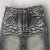 Pien Fu Baggy Enbroidered Jeans - W36 L30